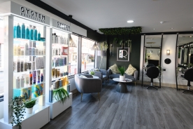 Interior of Reflections Bedminster hair salon